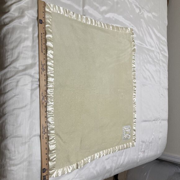 carters baby kisses Baby blanket frog duck Fleece Vintage Butter Yellow 34x29” - Picture 4 of 11